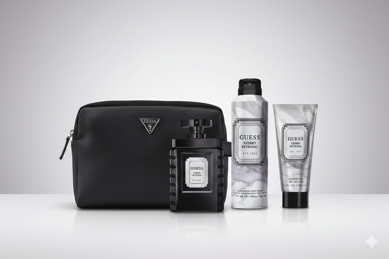 GUESS Uomo Intenso Men’s Premium Grooming & Fragrance Gift Set