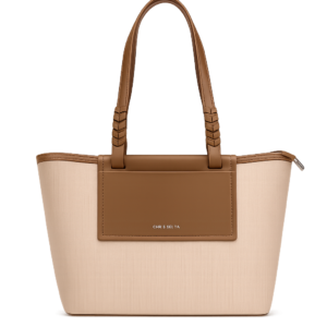 CHRISBELLA Urban Horizon Dual-Tone Tote Bag – Camel Edition