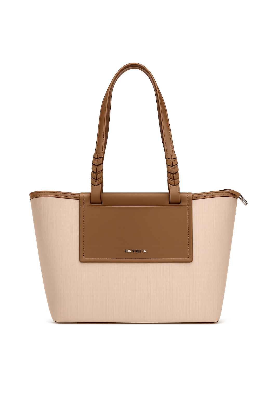 CHRISBELLA Urban Horizon Dual-Tone Tote Bag – Camel Edition