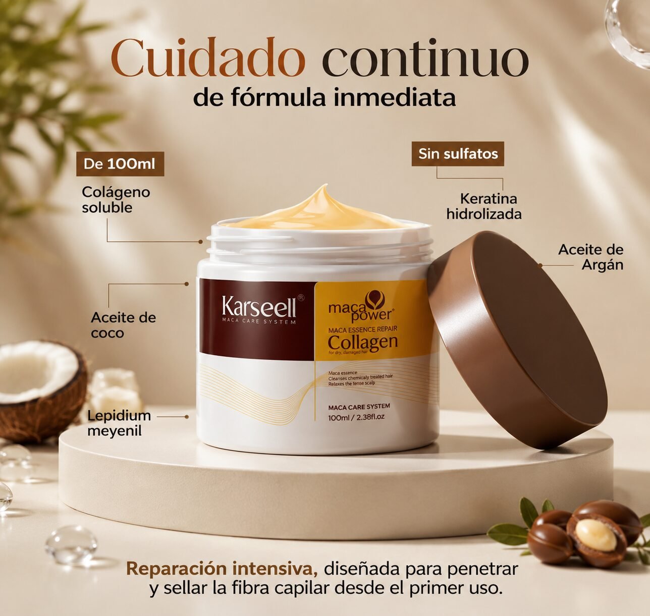 Karseell Maca Power Collagen Hair Treatment Mask – Deep Repair Formula — view 6 of 7