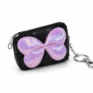 Sparkle Bow Mini Coin Pouch Keychain