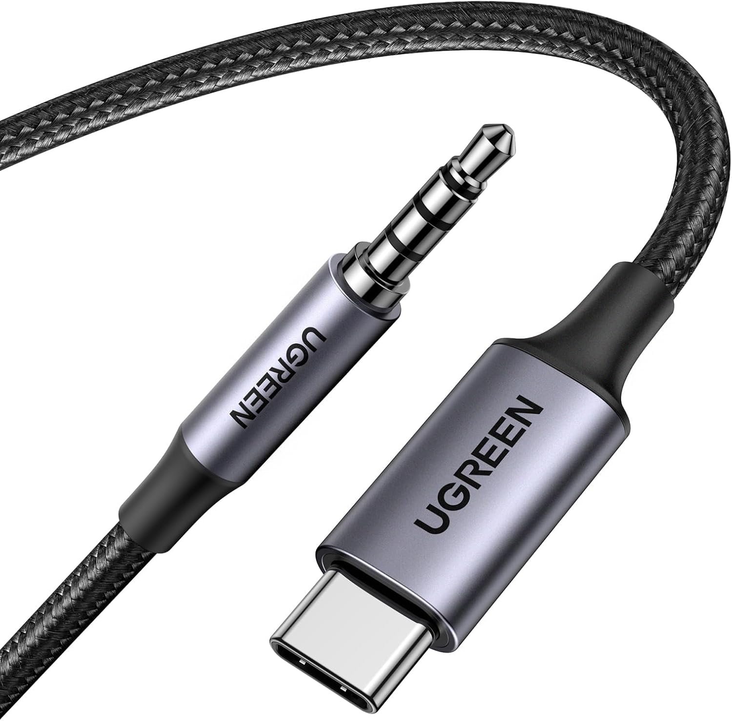 USB C Male to 3.5mm Audio Cable with DAC Chip 1M Headphone Adapter Audio Male Jack Plug Cable Car Stereo Adapter