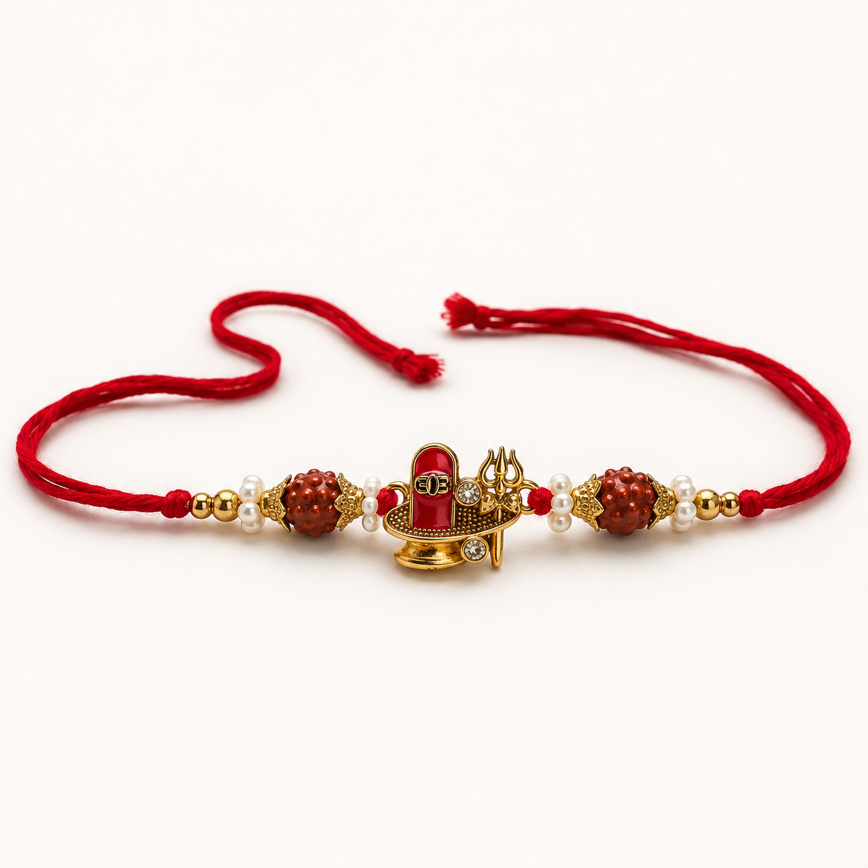 Divine Shivling Rudraksha Rakhi – Premium Spiritual Designer Rakhi