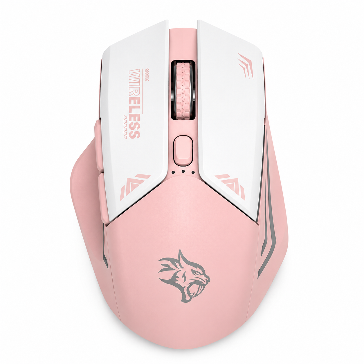 Wireless Mouse 2.4G Nano USB with 10m Rage and 1600 DPI / Power Saving Technology / Gaming Design - Pink — view 3 of 5