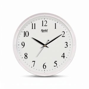 Ajanta Classic White Quartz Wall Clock