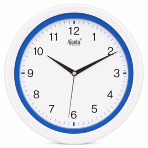 Ajanta Classic Blue & White Round Wall Clock