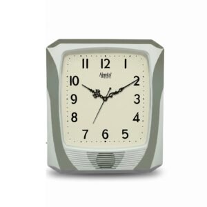 Ajanta Quartz Musical Wall Clock – Silver & White