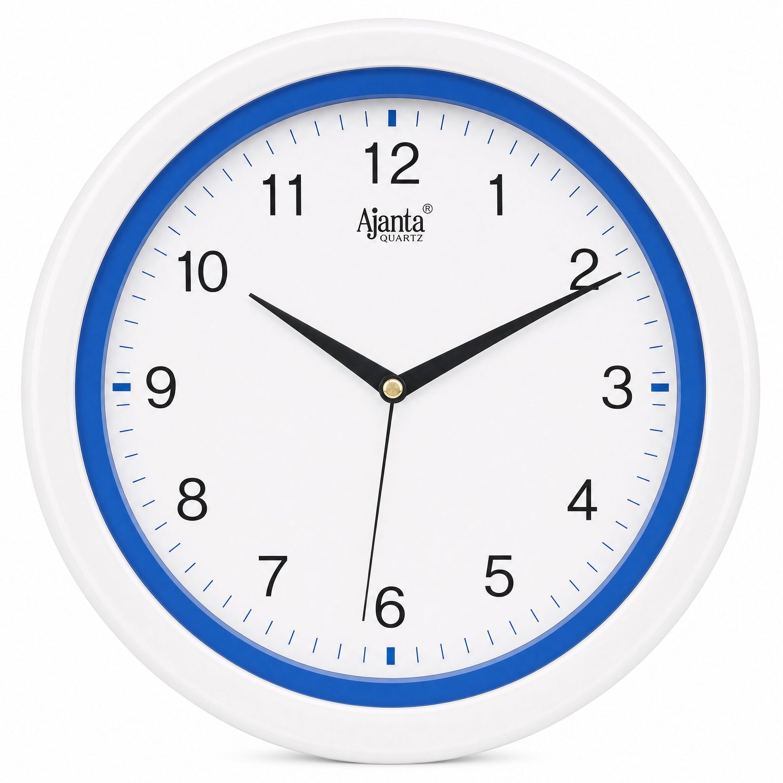 Ajanta Classic Blue & White Round Wall Clock