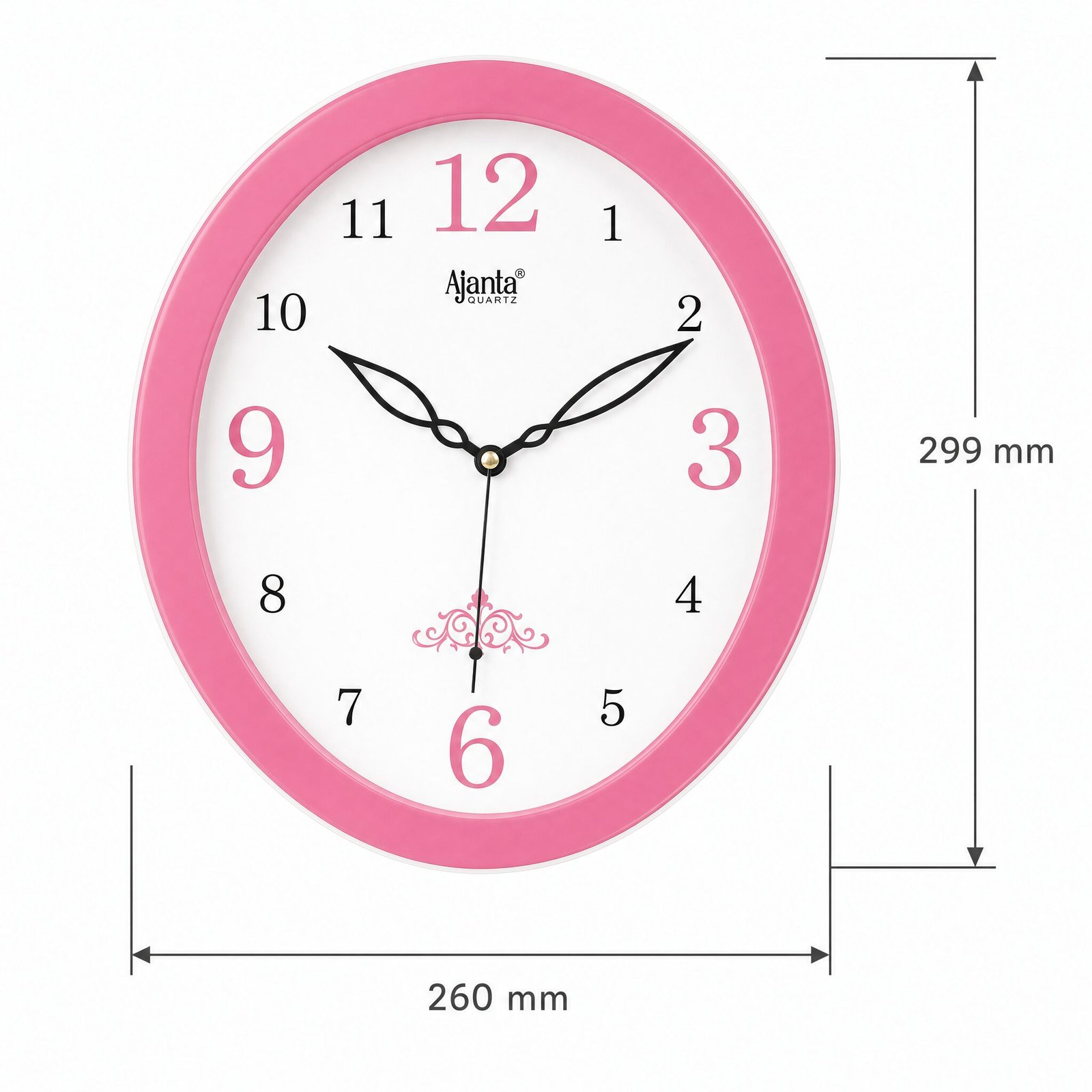 Ajanta Royal Pink Quartz Wall Clock — view 3 of 3