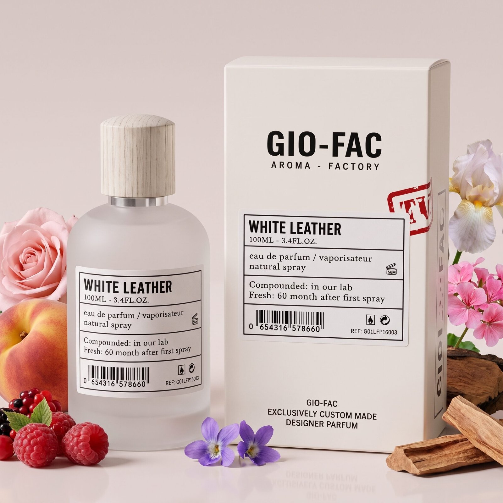 GIO FAC WHITE LEATHER 100ML — view 2 of 3