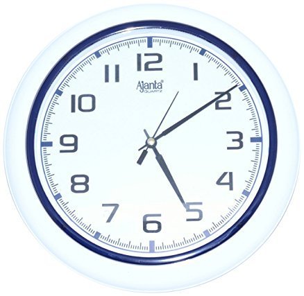 Ajanta Classic Blue & White Round Wall Clock — view 2 of 5