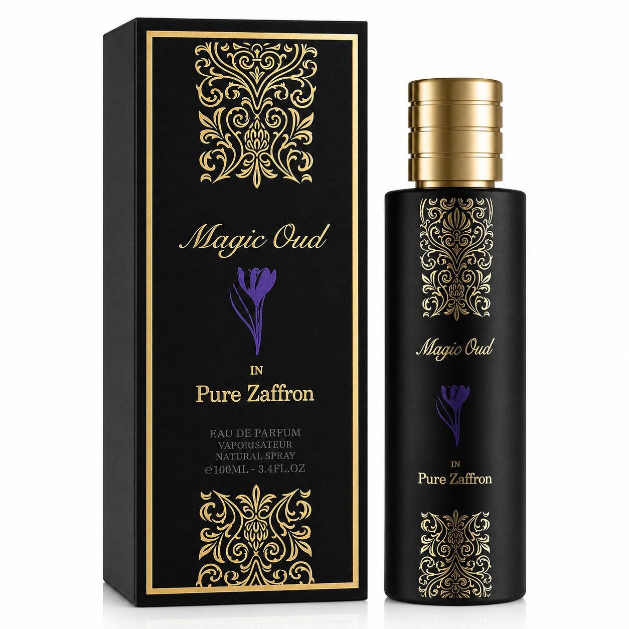 Paris Corner Magic Oud in Pure Zaffron Eau De Perfume for Unisex, 100ml