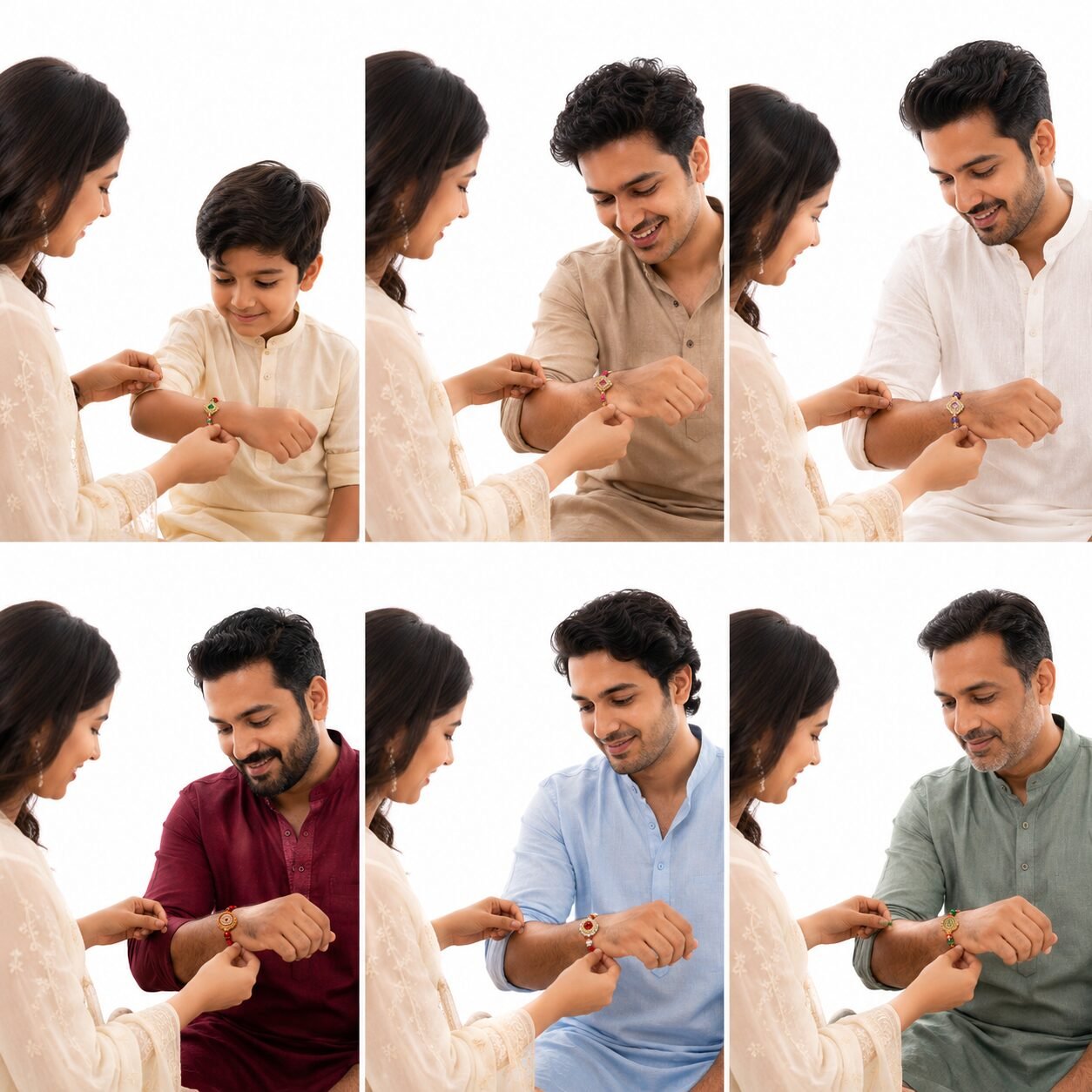 Elegant Rakhi Set of 6 – Premium Raksha Bandhan Combo — view 2 of 3