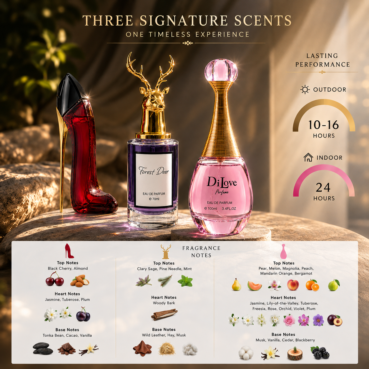 3-Piece Women’s Perfume Combo – Cool Gilr, Forest Deer & DiLove — view 5 of 5
