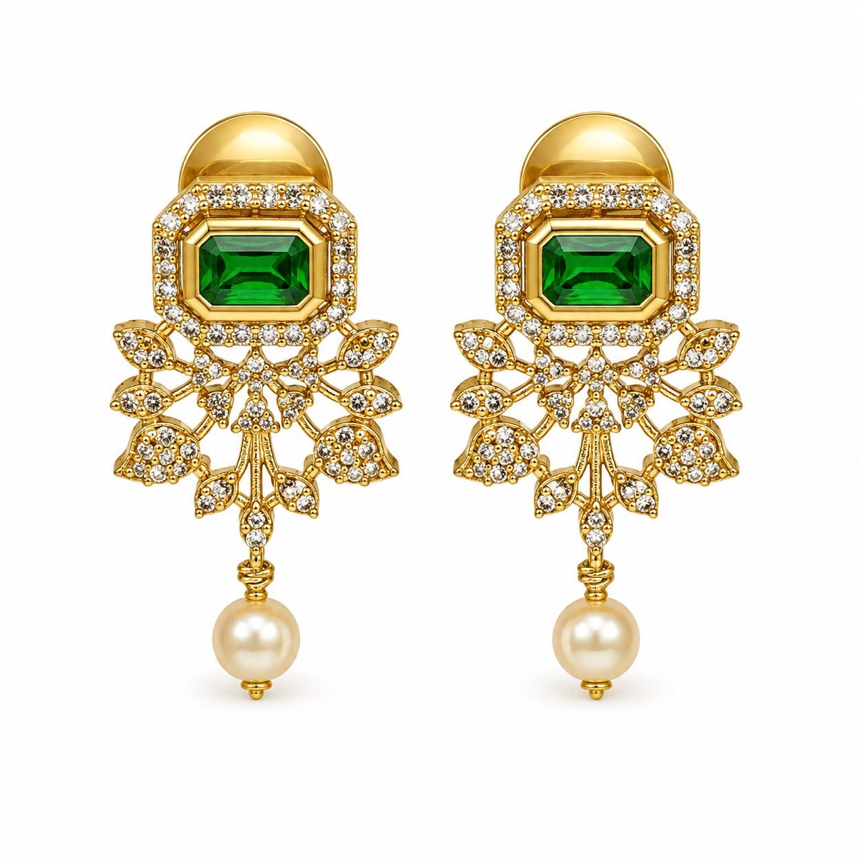 Emerald Garden Pearl Necklace Set — view 3 of 4