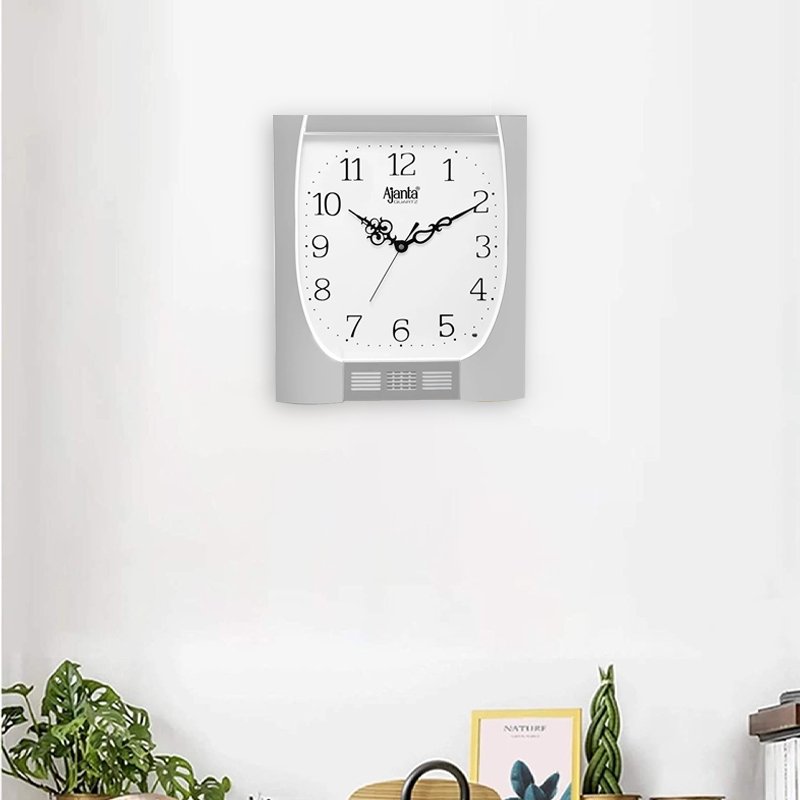 Ajanta Classic Silver Pendulum Wall Clock — view 2 of 2