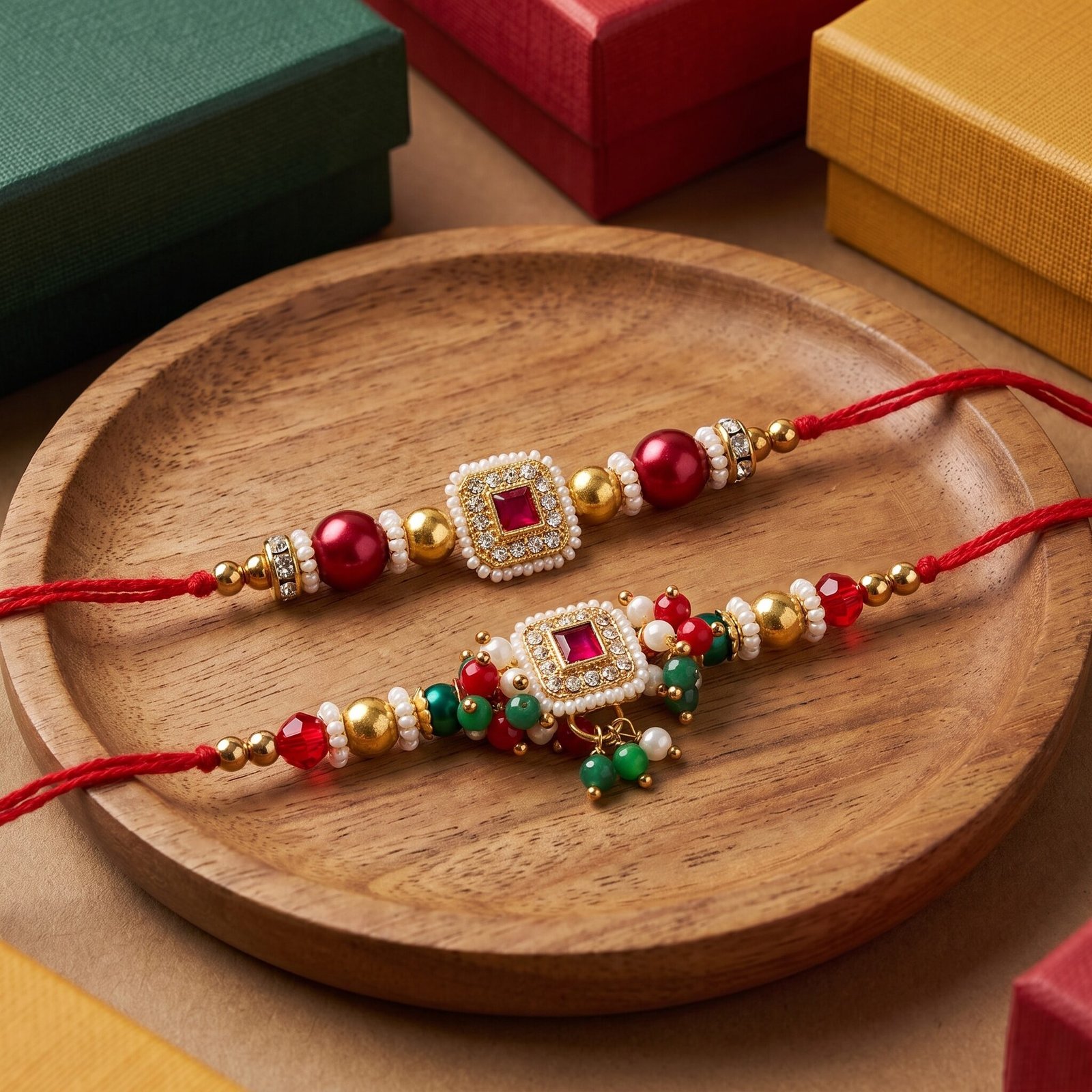 Ruby Royal Bhaiya Bhabhi Rakhi Set — view 2 of 2