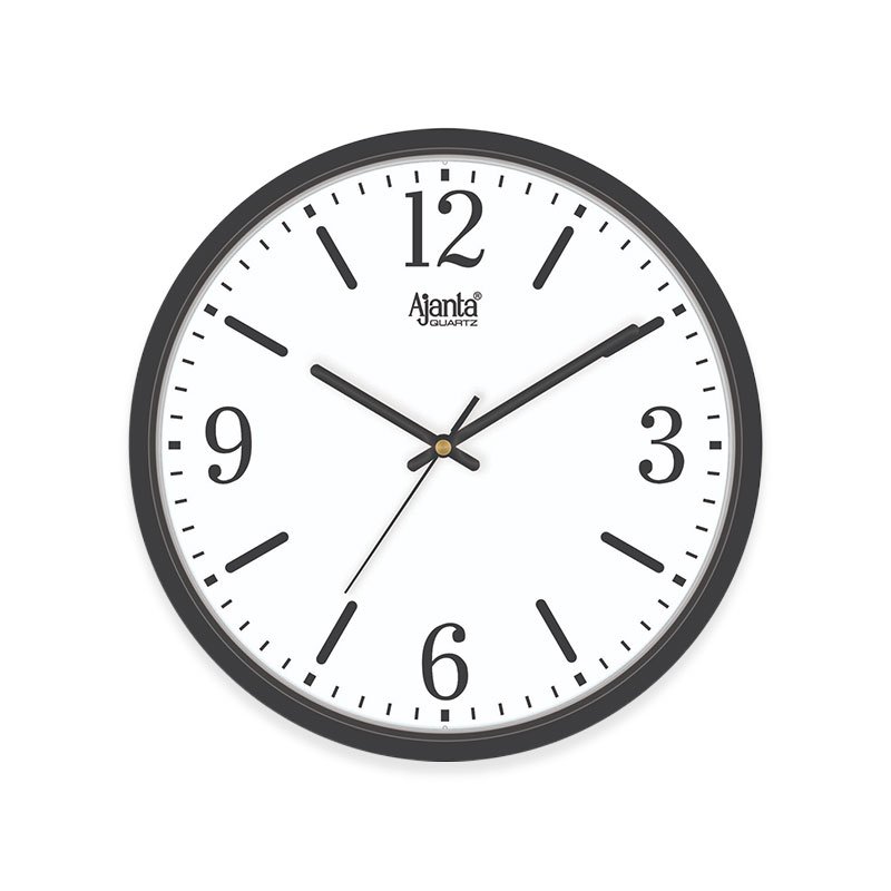 Ajanta Classic Black & White Quartz Wall Clock — view 6 of 6