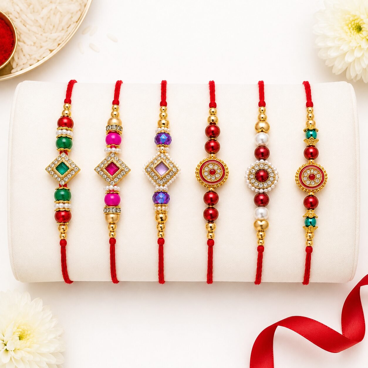 Elegant Rakhi Set of 6 – Premium Raksha Bandhan Combo — view 3 of 3