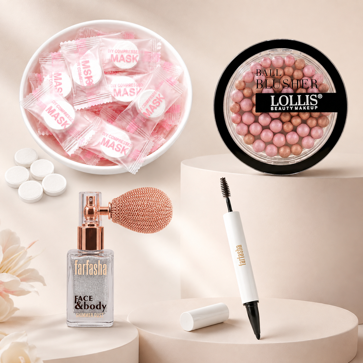 Glow & Go Beauty Essentials – 4 Piece Combo