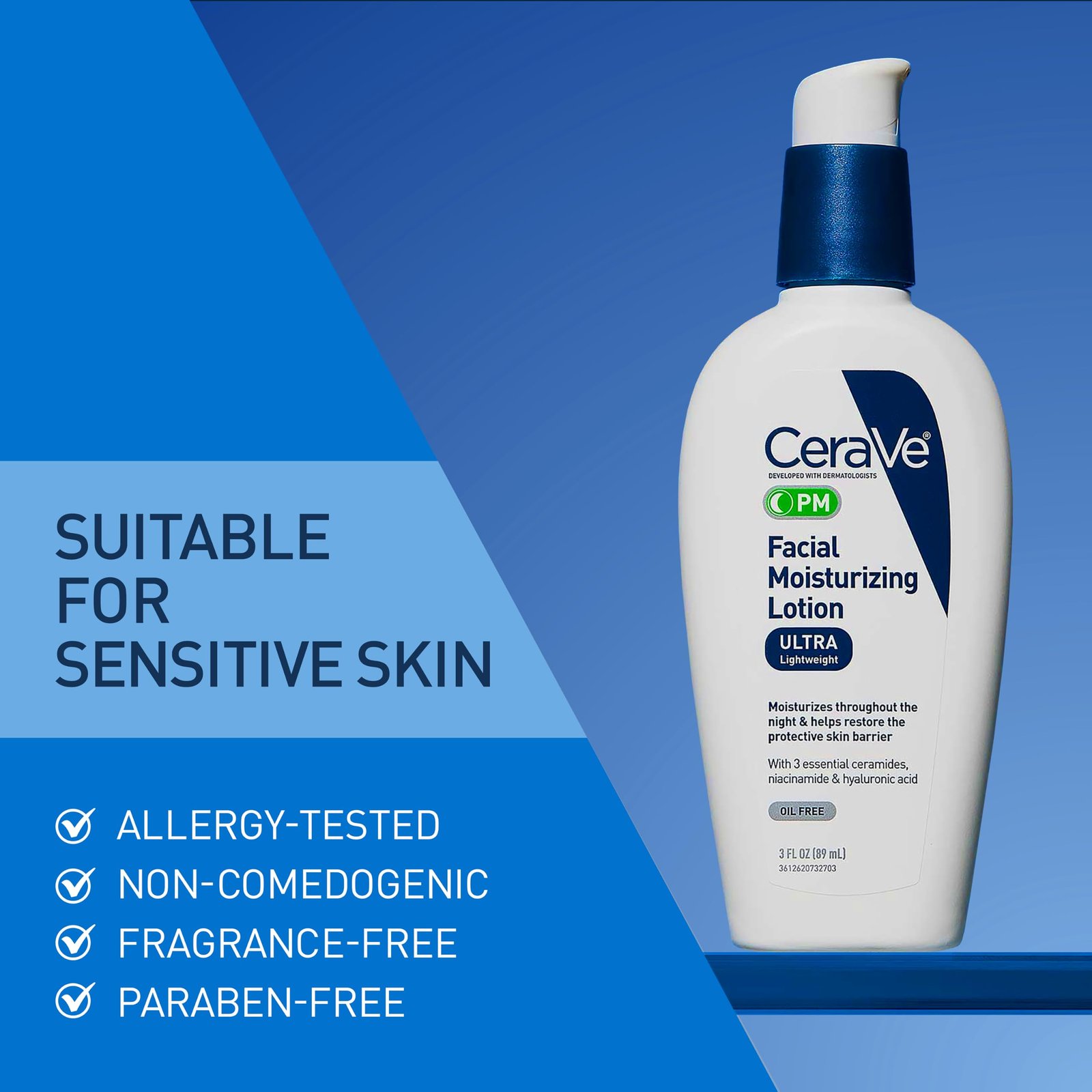 CeraVe PM Facial Moisturizing Lotion 89 مل — view 3 of 5