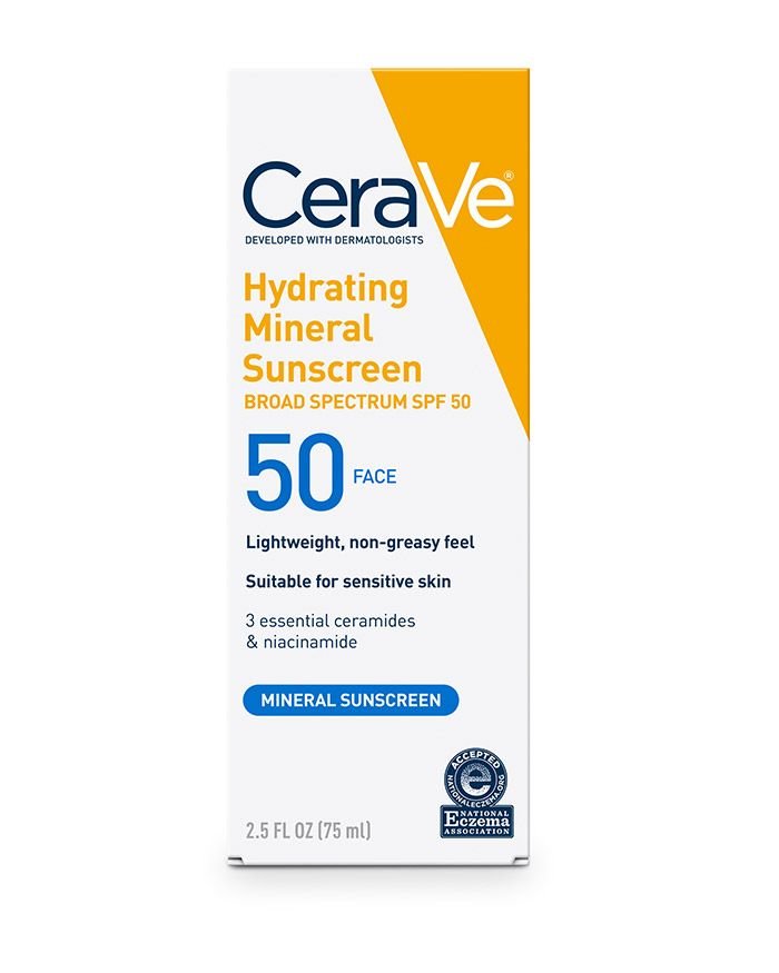 CeraVe Hydrating Mineral Sunscreen SPF 50 Face 75 مل — view 3 of 8