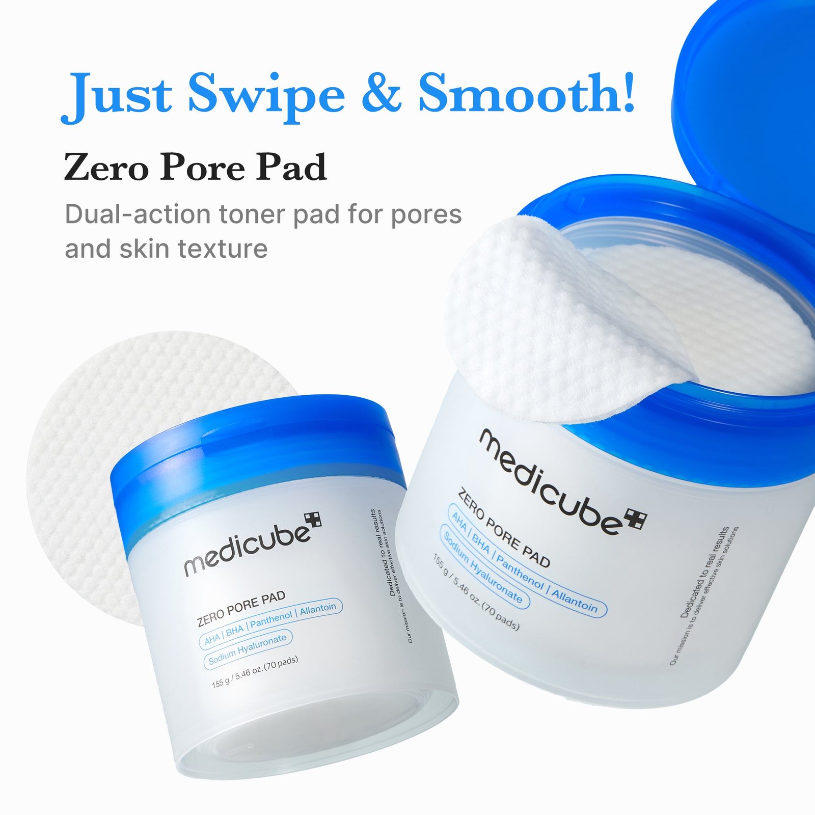 medicube Zero Pore Pad 2.0 (70 Pads) packaging