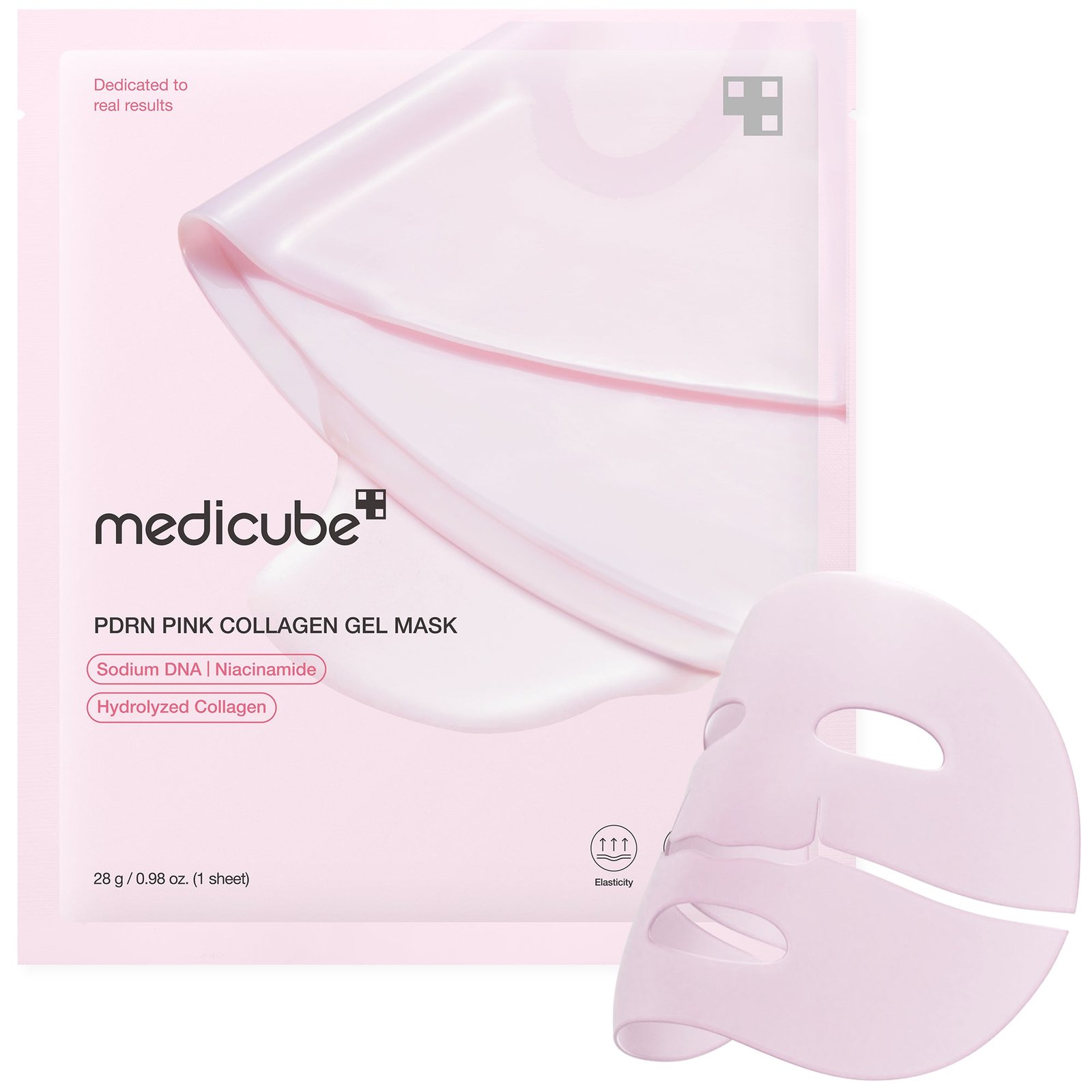 medicube PDRN Pink Collagen Gel Mask (4 Sheets) packaging