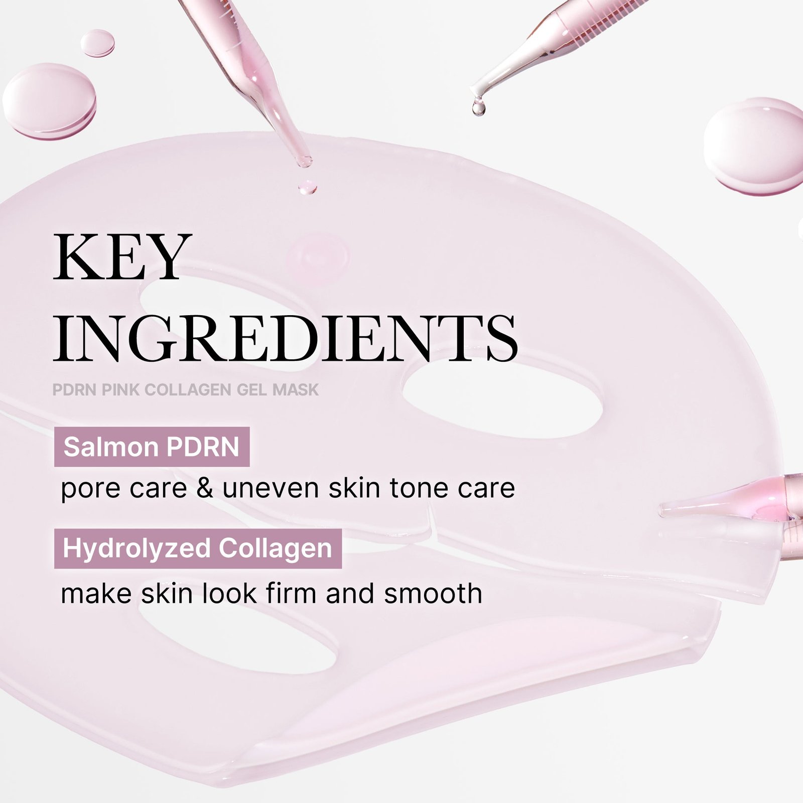 medicube PDRN Pink Collagen Gel Mask (4 Sheets) key ingredients