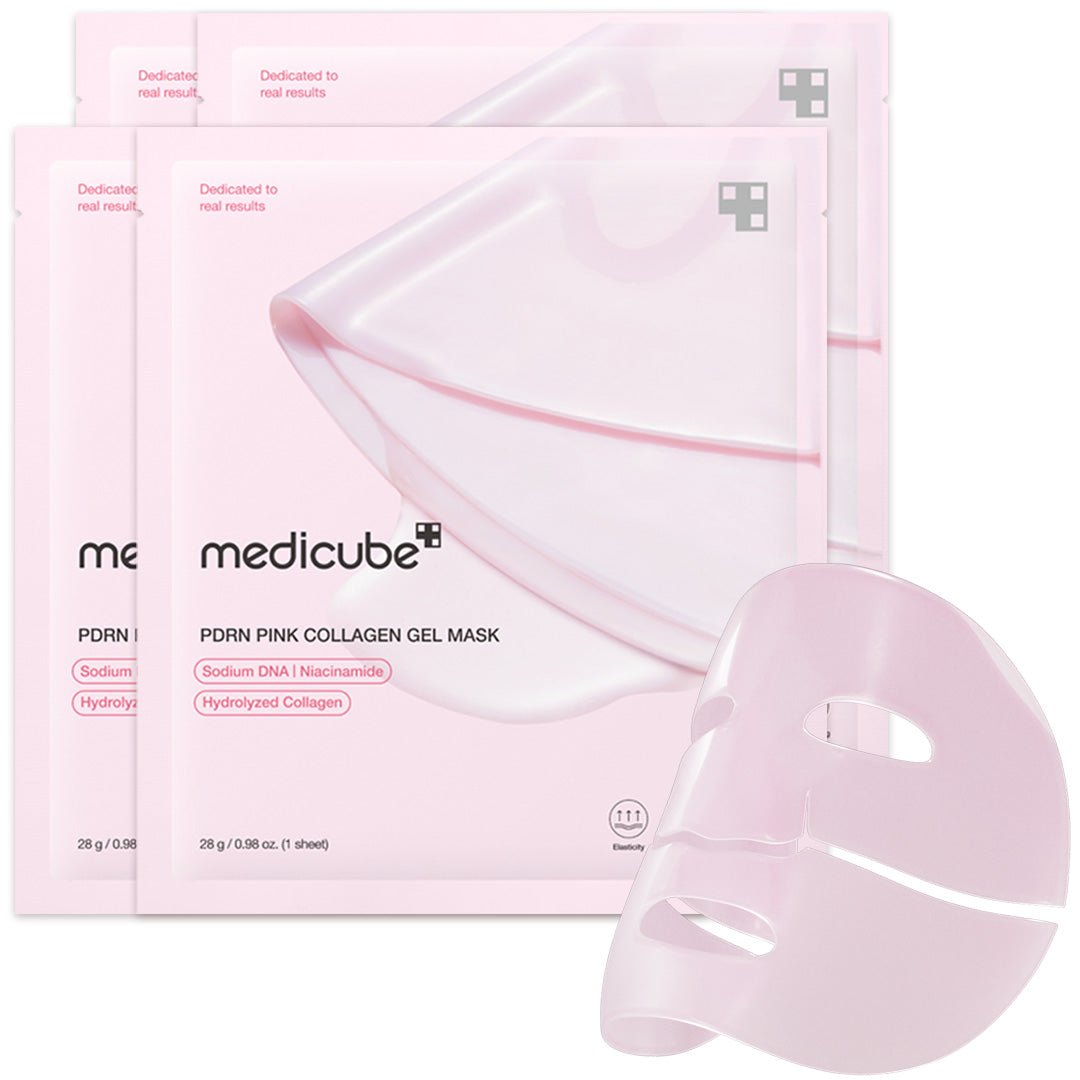 medicube PDRN Pink Collagen Gel Mask (4 Sheets) packaging