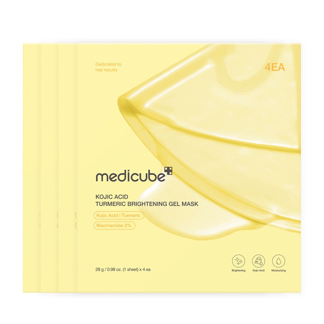 medicube Kojic Acid Turmeric Brightening Gel Mask (4 Sheets)
