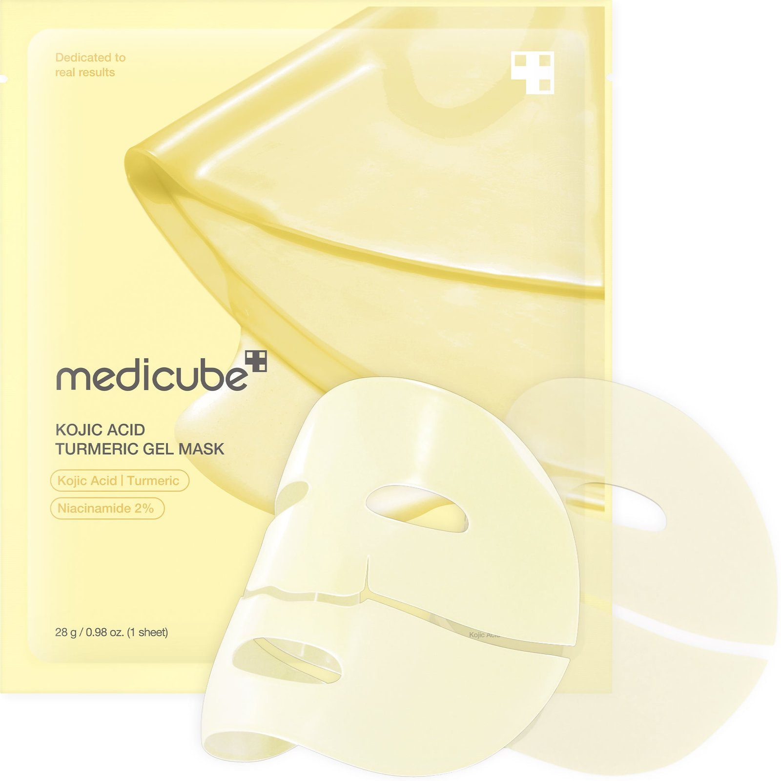 medicube Kojic Acid Turmeric Brightening Gel Mask (4 Sheets) — view 2 of 6