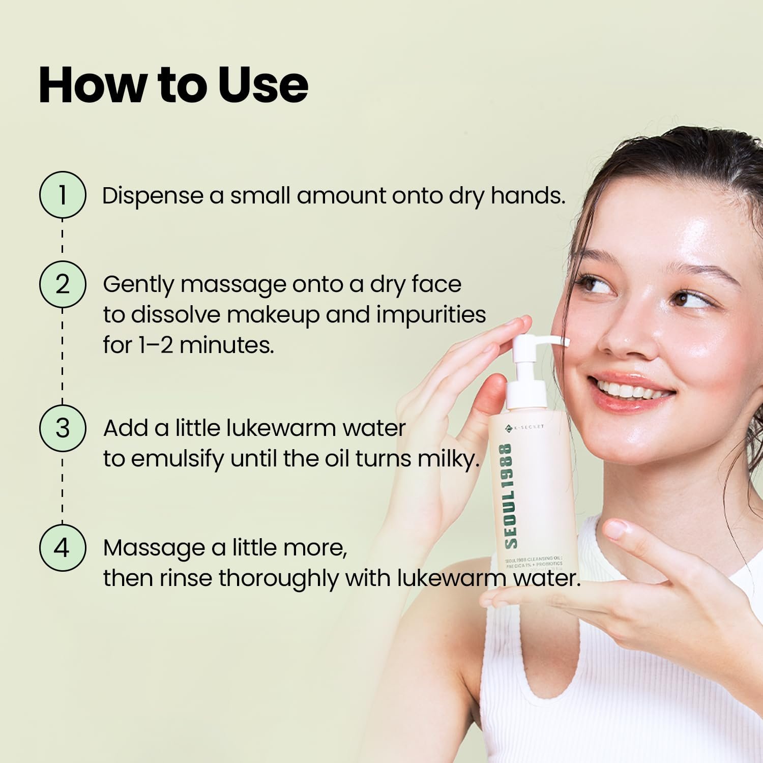 K-SECRET SEOUL 1988 Cleansing Oil Pine Cica 1% + Probiotics 200 مل — view 5 of 7