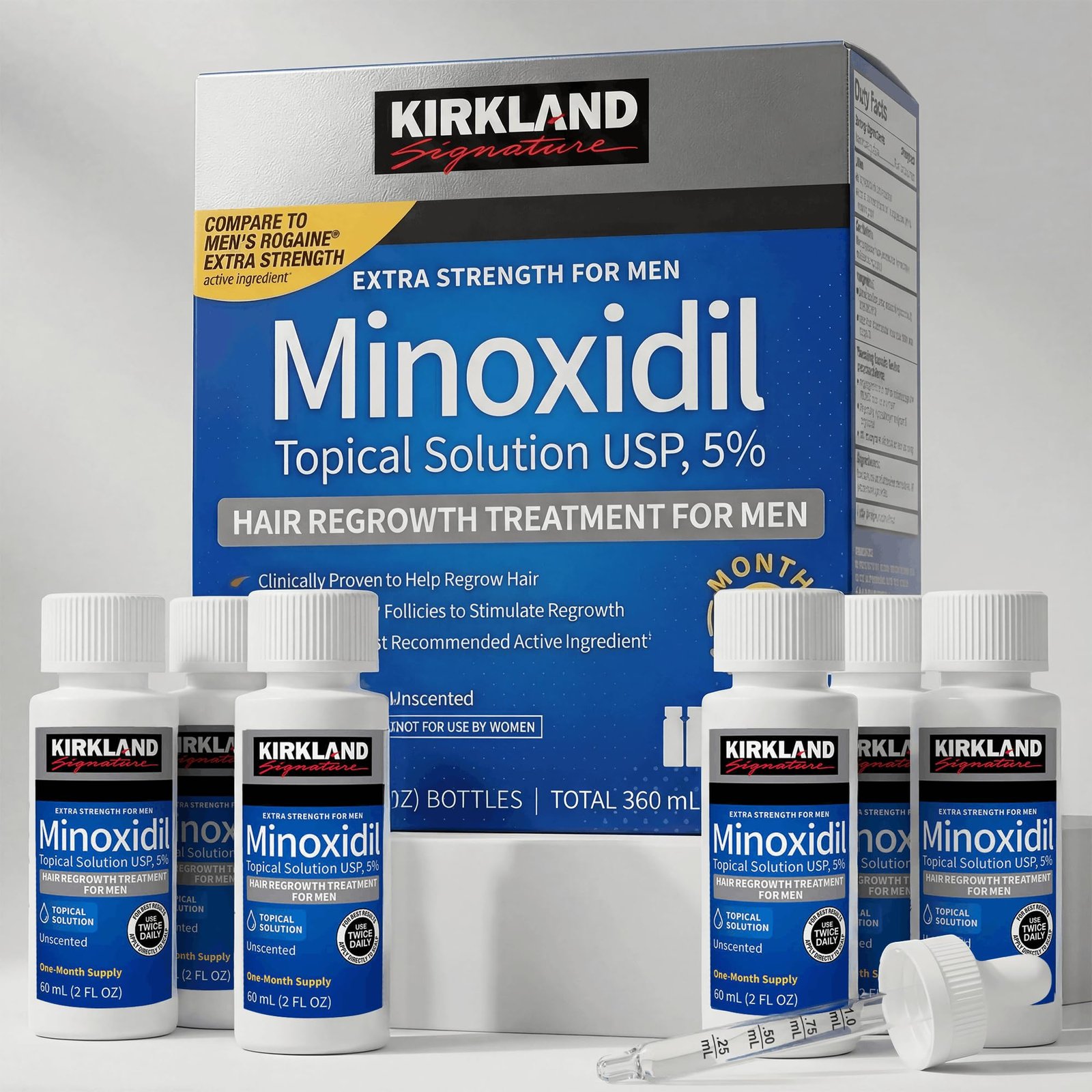 Kirkland Signature Minoxidil 5% Extra Strength for Men - 6 Month Supply