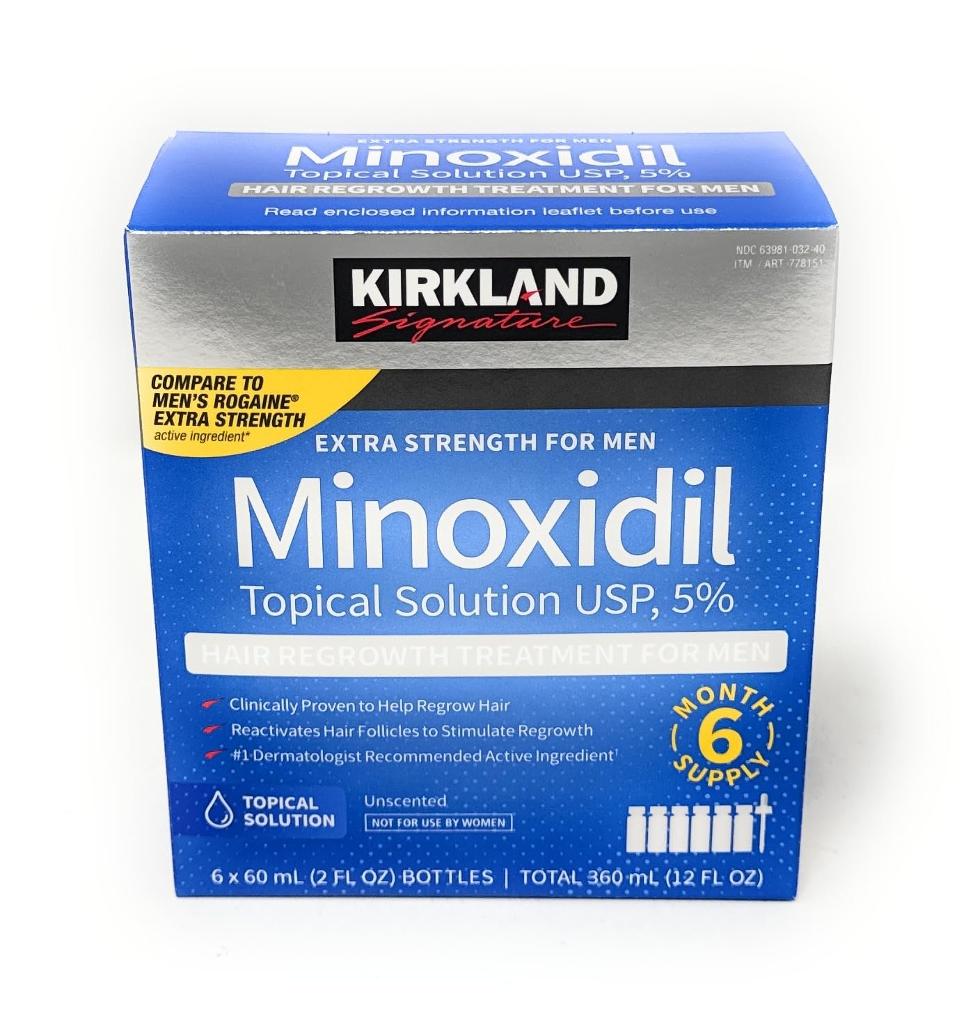 Kirkland Signature Minoxidil 5% Extra Strength for Men - 6 Month Supply — view 2 of 6