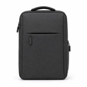 Charcoal multi-pocket business backpack front view