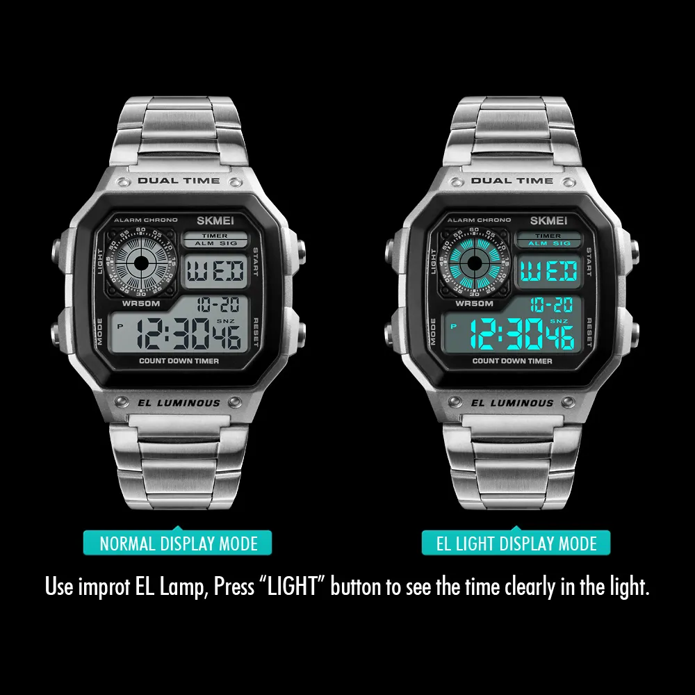 SKMEI 1335 Digital Dual Time Watch