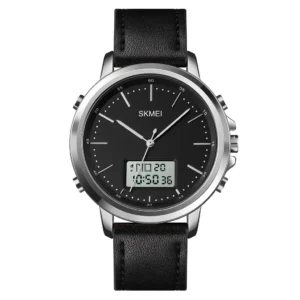SKMEI 1652 Analog Digital Leather Watch
