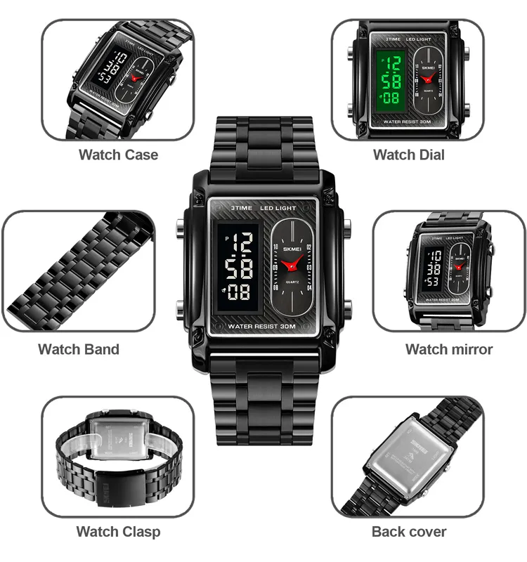 SKMEI 1868 Analog Digital LED Watch — view 5 of 10