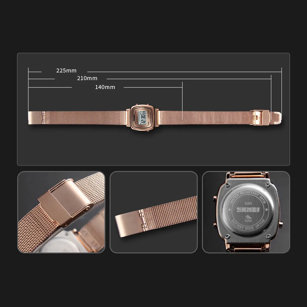 SKMEI 1901 Women's Slim Digital Watch — view 3 of 6