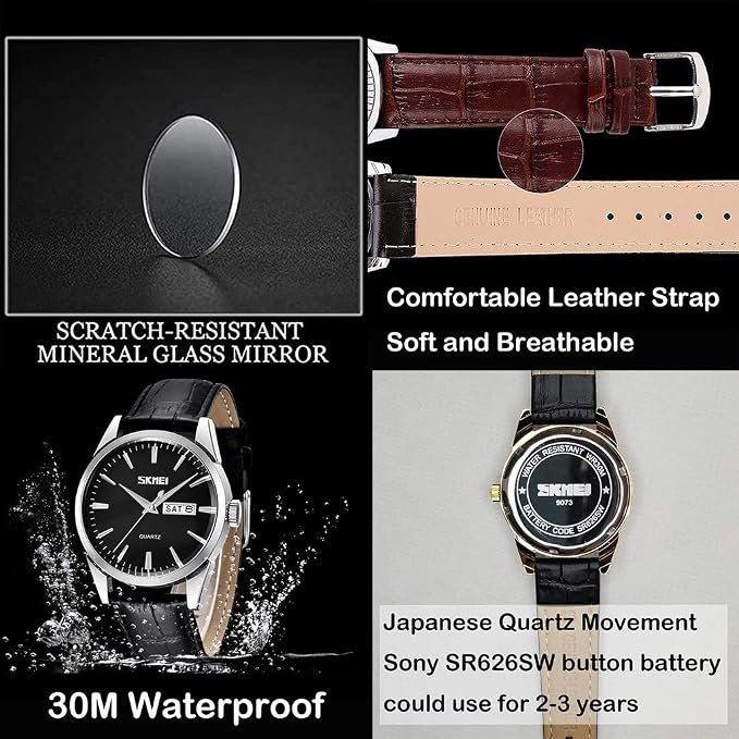 SKMEI 2075 Classic Analog Quartz Watch — view 4 of 5