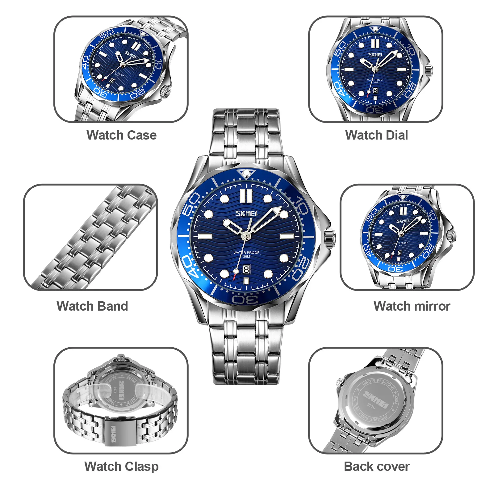 SKMEI 9276 Diver Style Analog Quartz Watch — view 3 of 5