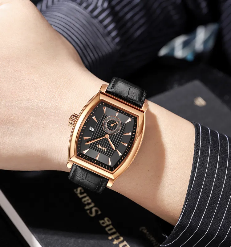 SKMEI 9306 Analog Leather Watch