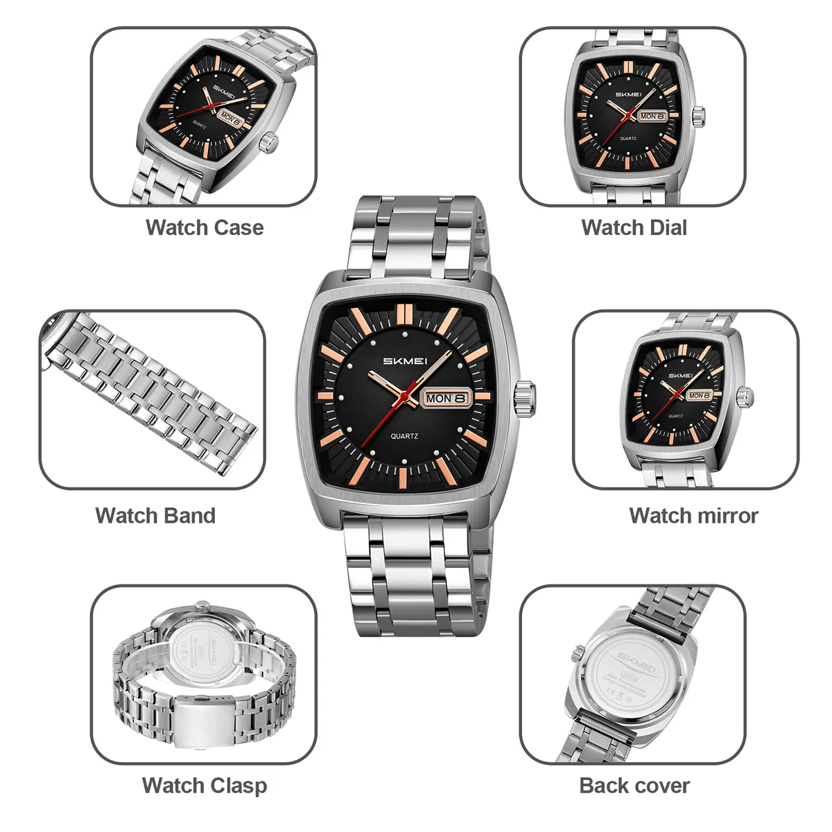 SKMEI 9354 Business Analog Quartz Watch — view 3 of 12