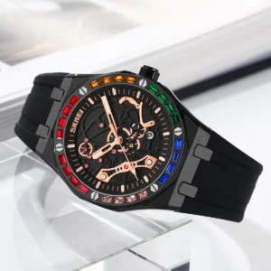 SKMEI 9365 Skeleton Quartz Watch
