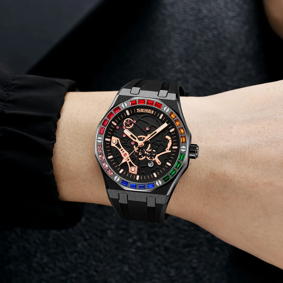 SKMEI 9365 Skeleton Quartz Watch — view 2 of 10