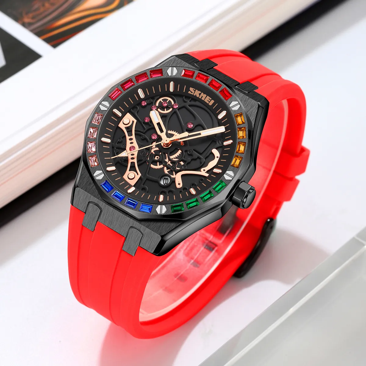 SKMEI 9365 Skeleton Quartz Watch — view 4 of 10