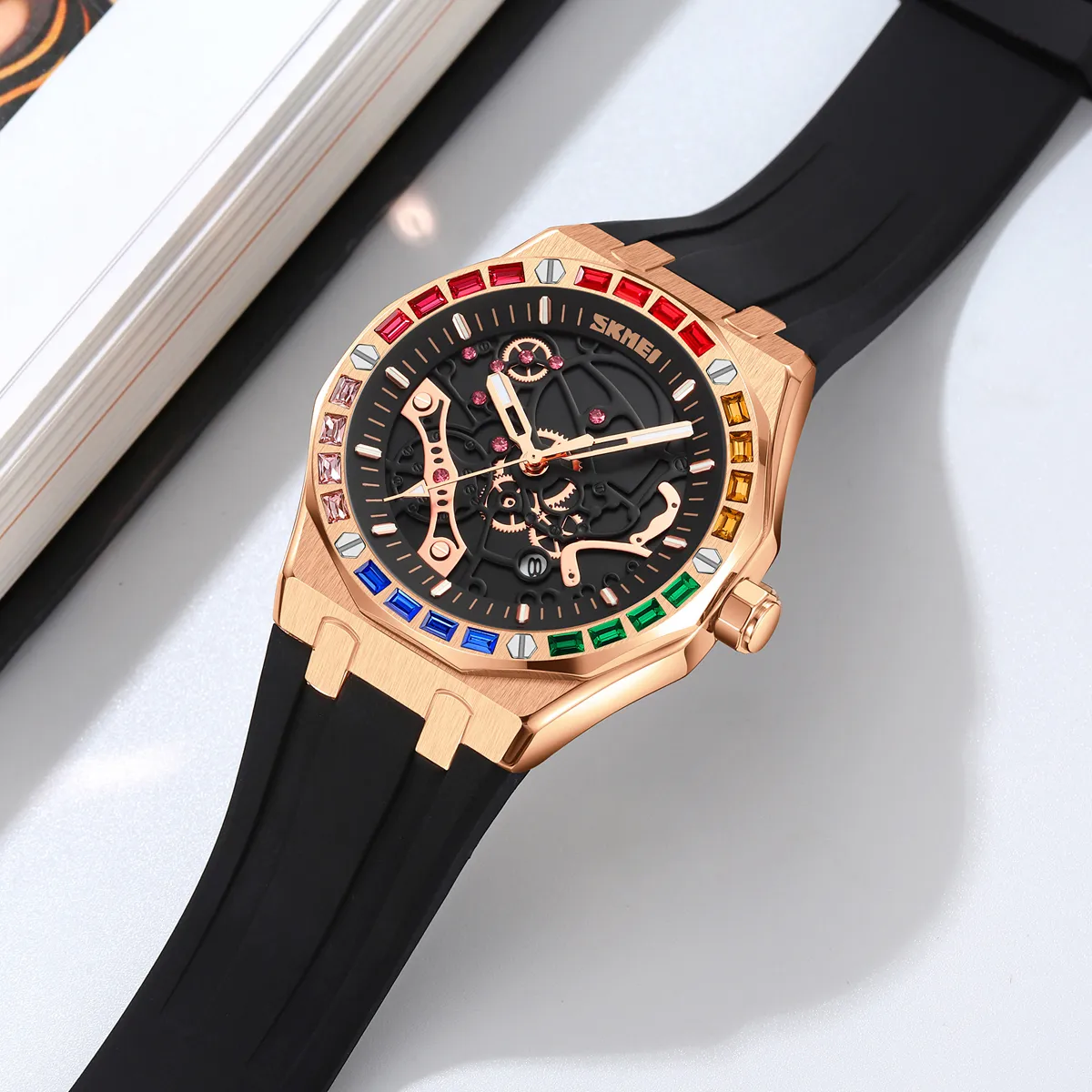 SKMEI 9365 Skeleton Quartz Watch — view 6 of 10