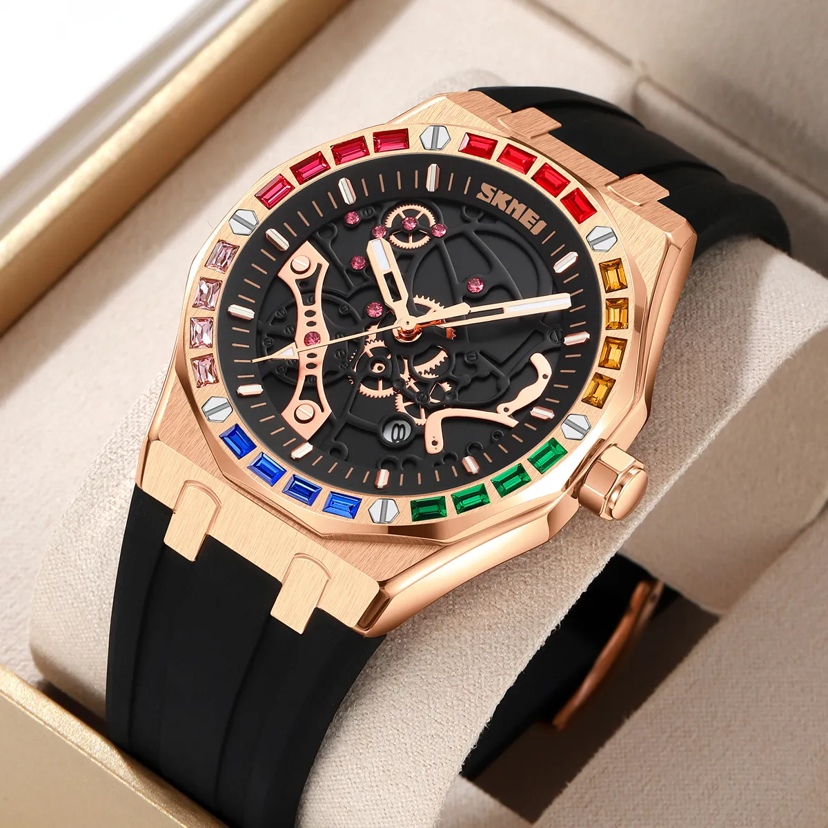 SKMEI 9365 Skeleton Quartz Watch — view 7 of 10
