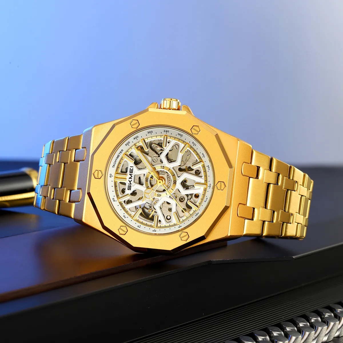 SKMEI M036 Automatic Mechanical Skeleton Watch